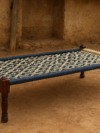 Handcrafted Wooden Traditional Charpai / Khatiya with Cotton Rope Weaving