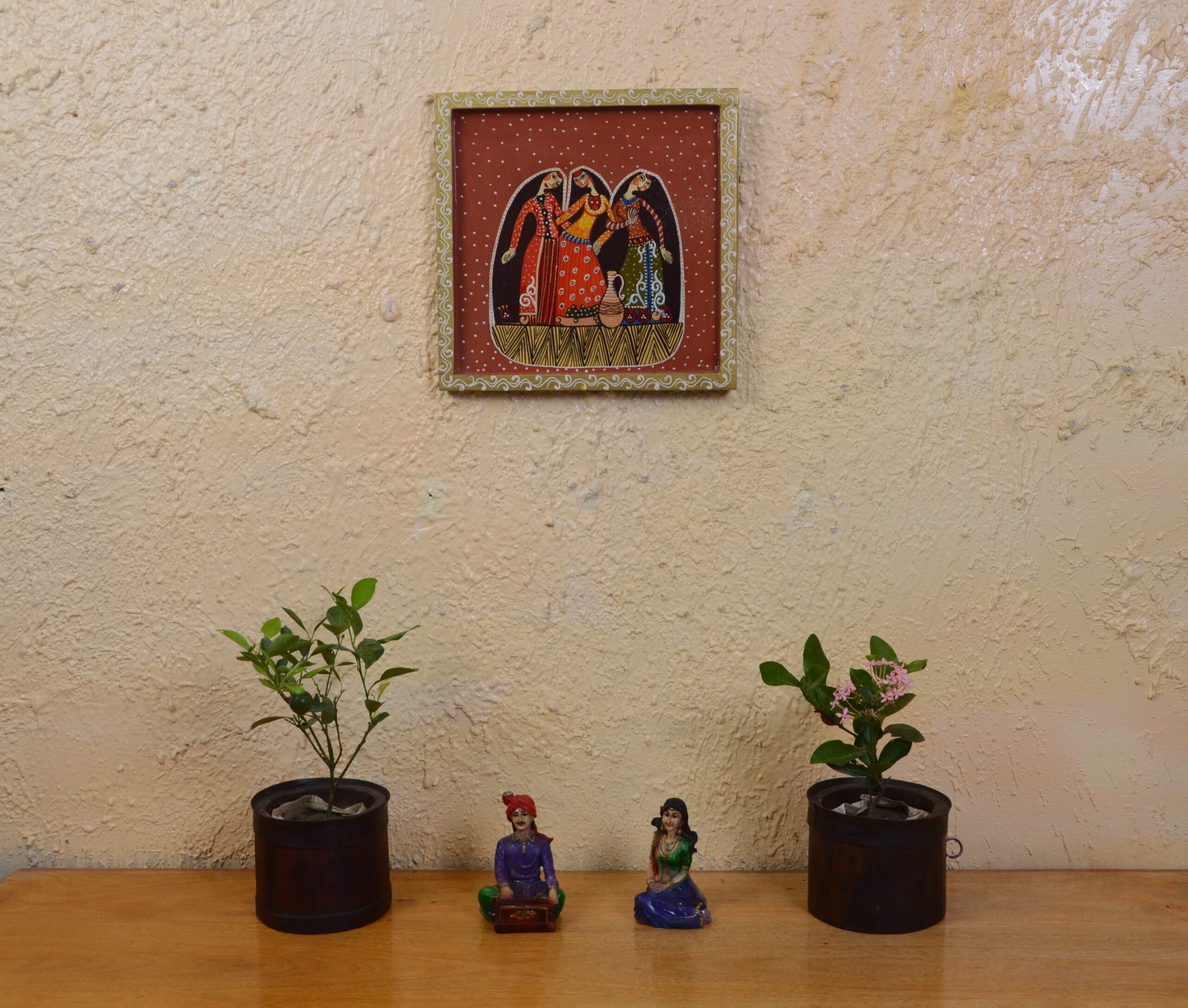 Folk Sisters Gathering – Traditional Tribal Art Panel